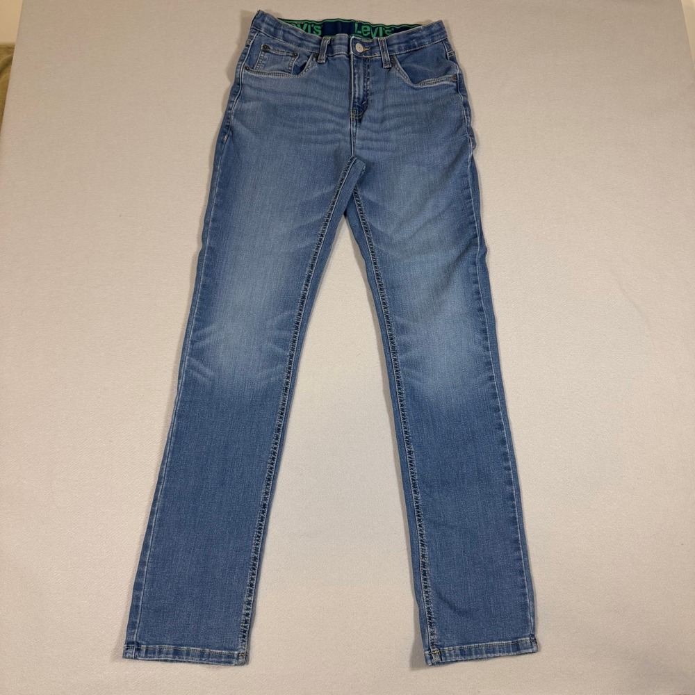 Levis 511 Slim Fit Blue Jeans Kids Size 18 Regular W29 L31 Medium Wash Denim